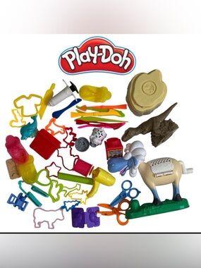ASSORTED PLAY-DOH BUNDLE ACCESSORIES SHAPES KINETIC SAND TOYS